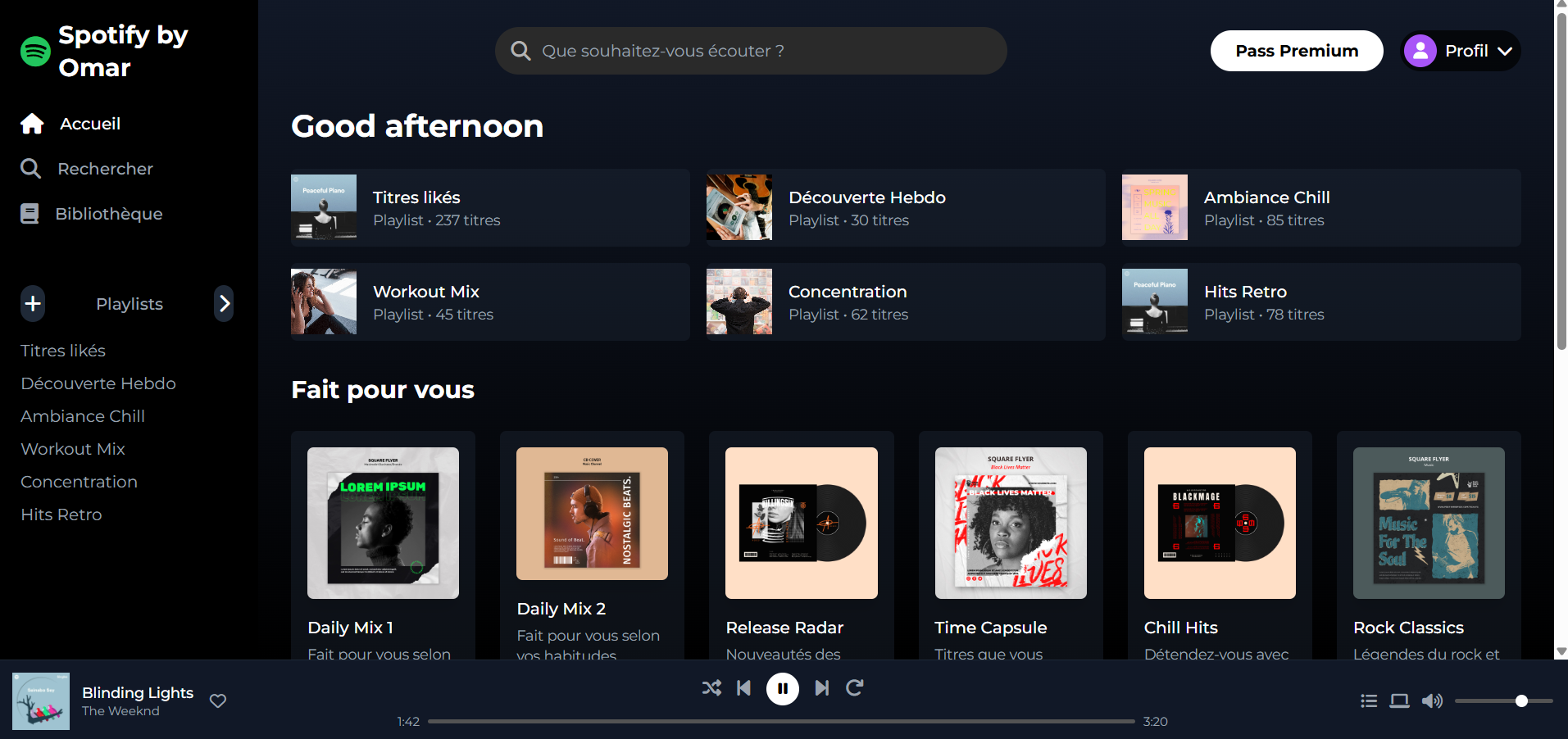 Spotify clone